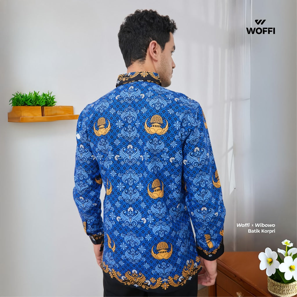 Woffi Man x Batik Wibowo - Seragam Kemeja Batik Korpri