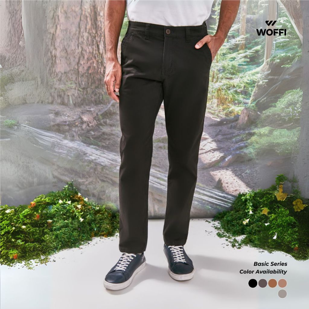 Woffi Man Celana Panjang - Dalton Basic Chinos Slimfit