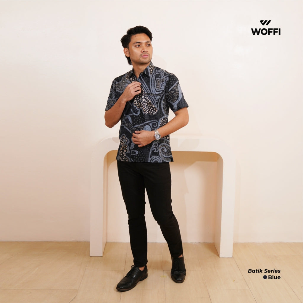 Woffi Man Kemeja Batik - Chaka Regular Fit Cotton Print