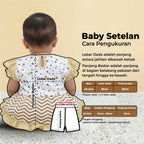 Woffi Setelan Baju Bayi + Celana Bayi - Big Polkadot & Stripes Series