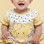 Woffi Setelan Baju Bayi + Celana Bayi - Small Polkadot & Stripes Wavy Series