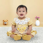Woffi Setelan Baju Bayi + Celana Bayi - Small Polkadot & Stripes Wavy Series