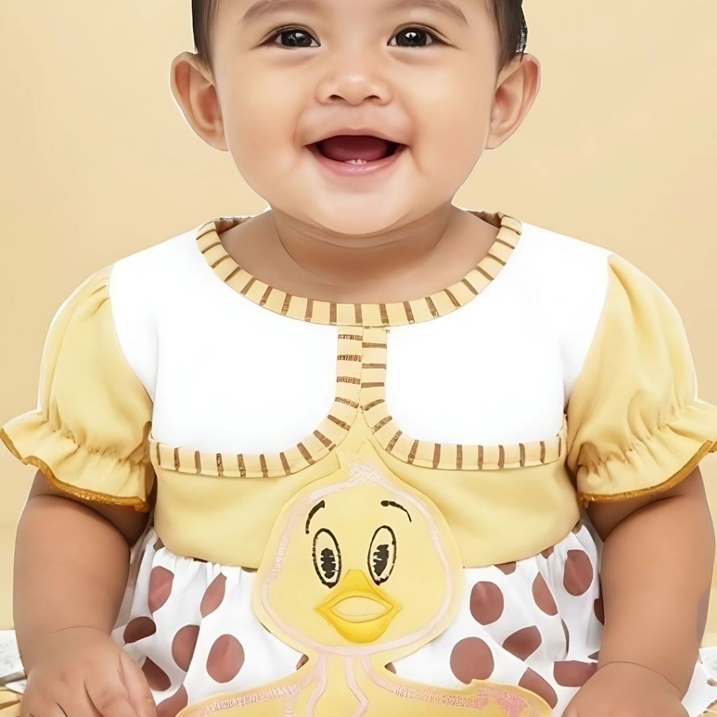 Woffi Setelan Baju Bayi + Celana Bayi - Big Polkadot & Stripes Series