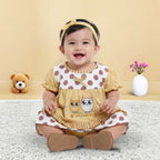 Woffi Setelan Baju Bayi + Celana Bayi - Big Polkadot & Stripes Series
