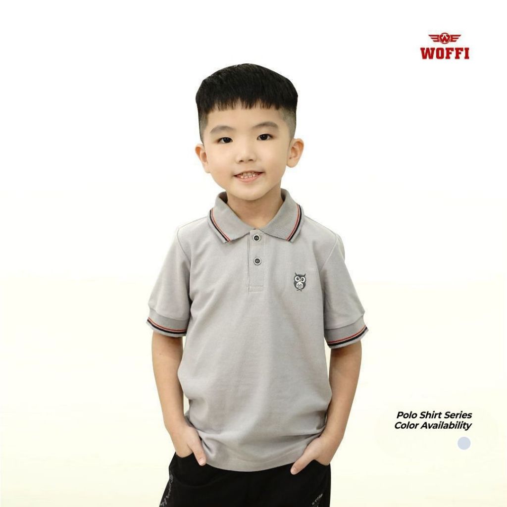 Woffi Kaos Anak Polo Owl Basic Colour