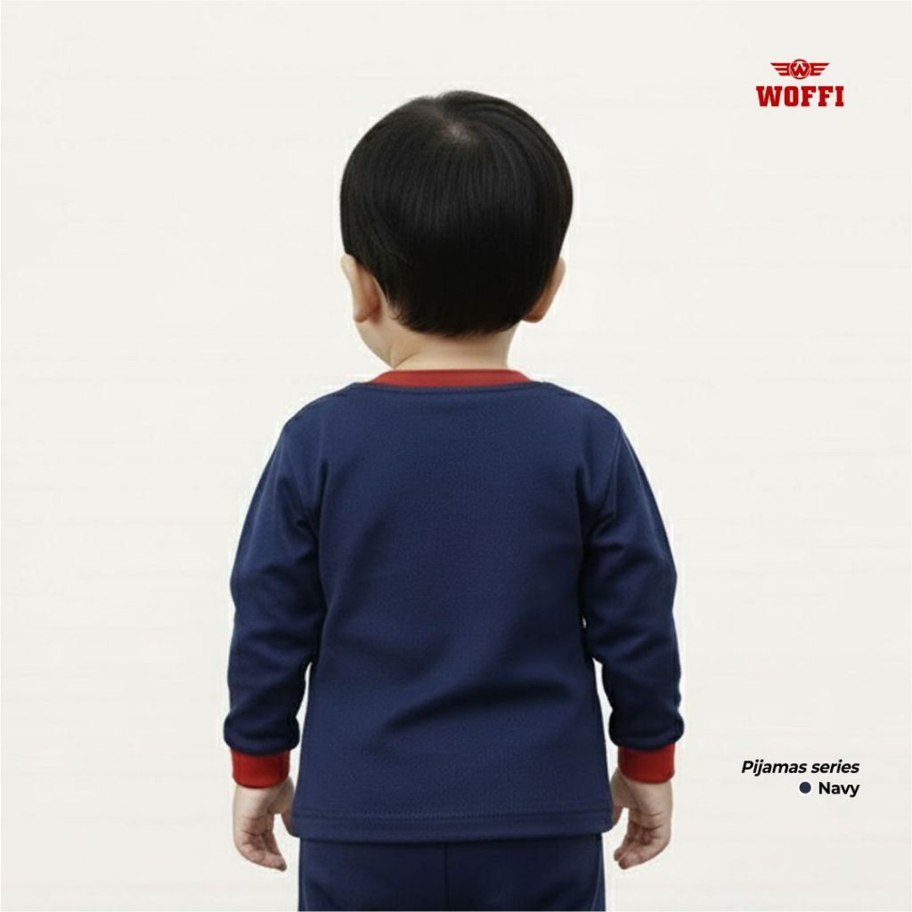 Woffi Setelan Piyama Anak Karakter Lucu Lengan Panjang