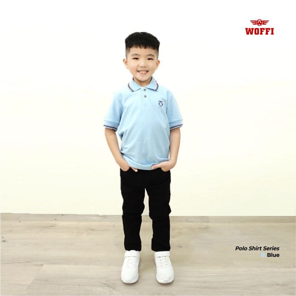 Woffi Kaos Anak Polo Owl Basic Colour
