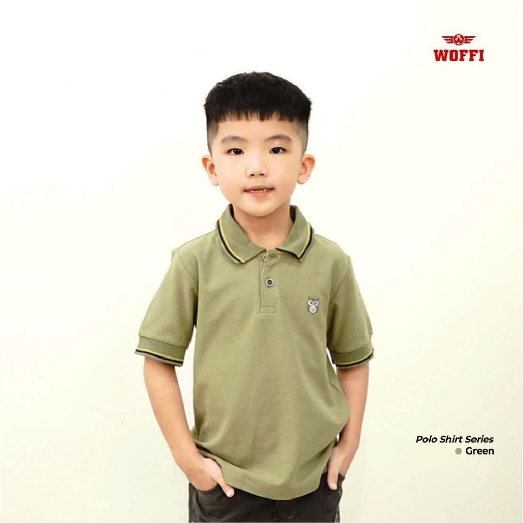 Woffi Kaos Anak Polo Owl Basic Colour