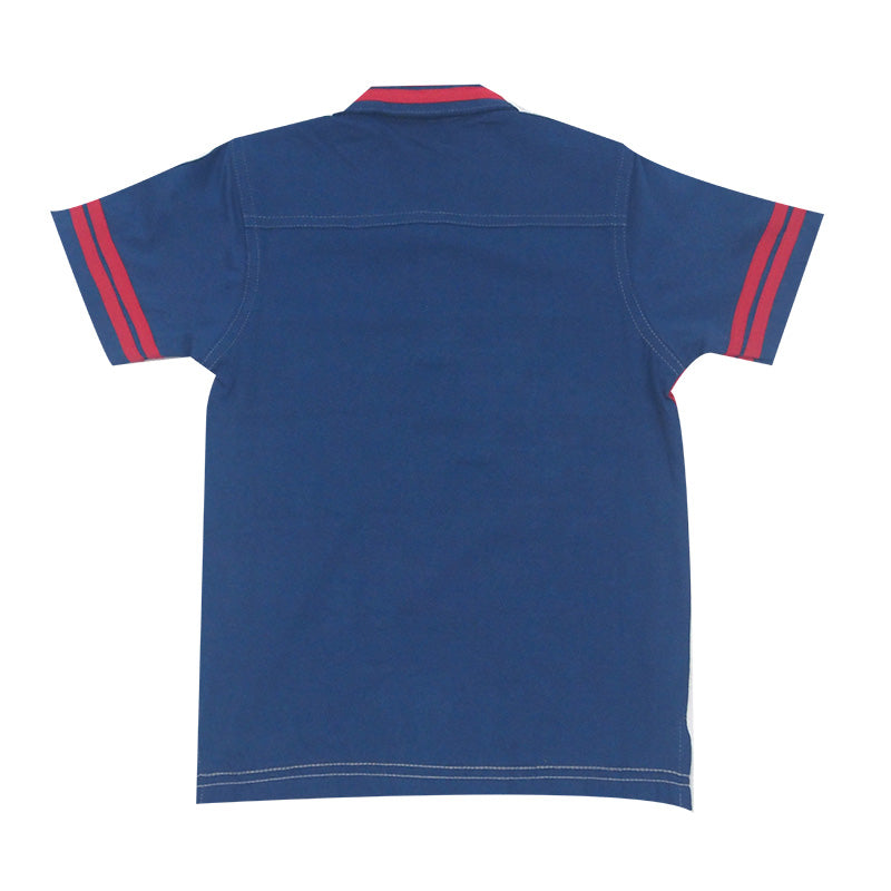 Woffi Speed Rebel Cotton Polo Shirt Biru
