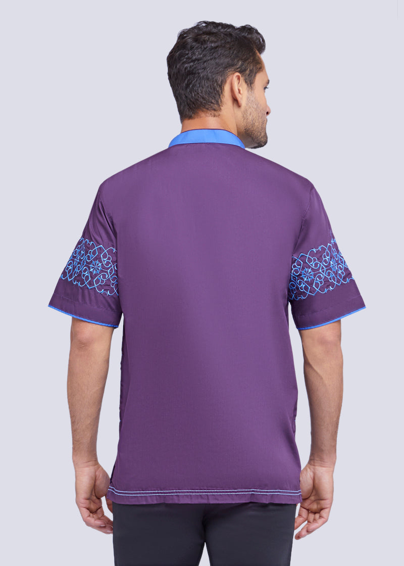 Woffi Quoz Cotton Moslem Shirt Purple