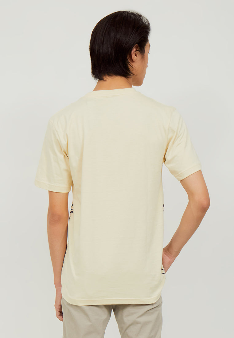Woffi Man Pacific Ocean T-shirt Beige