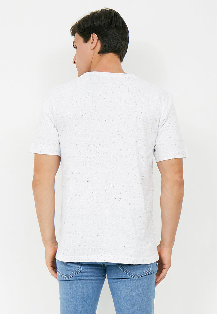 Woffi Man Bowl Modern Art T-Shirt Putih