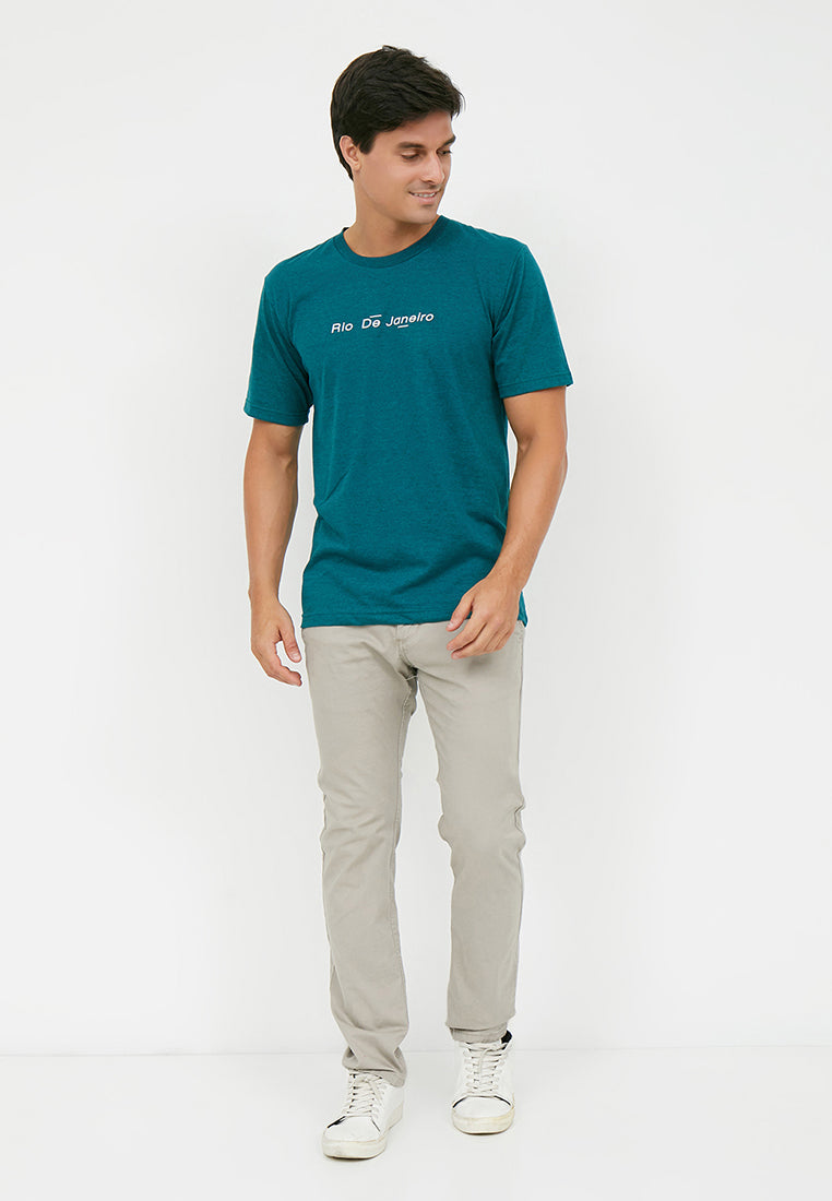 Woffi Man Rio De Jeneiro T-Shirt Hijau