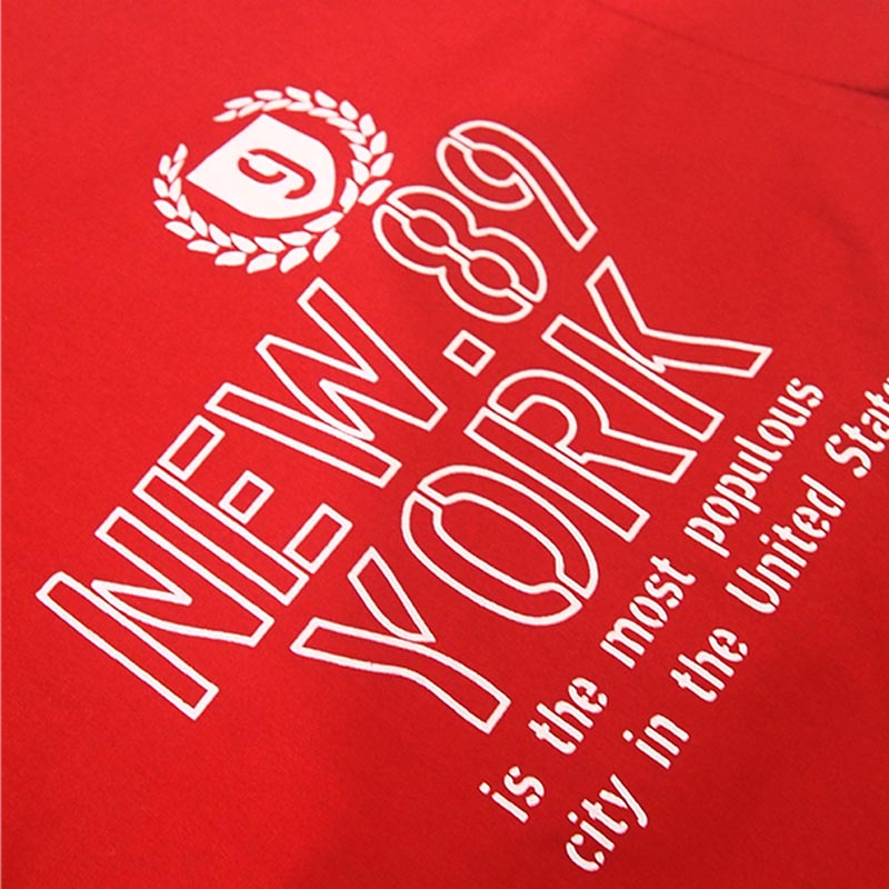 Kemeja Katun Anak Laki-Laki Woffi New York Merah