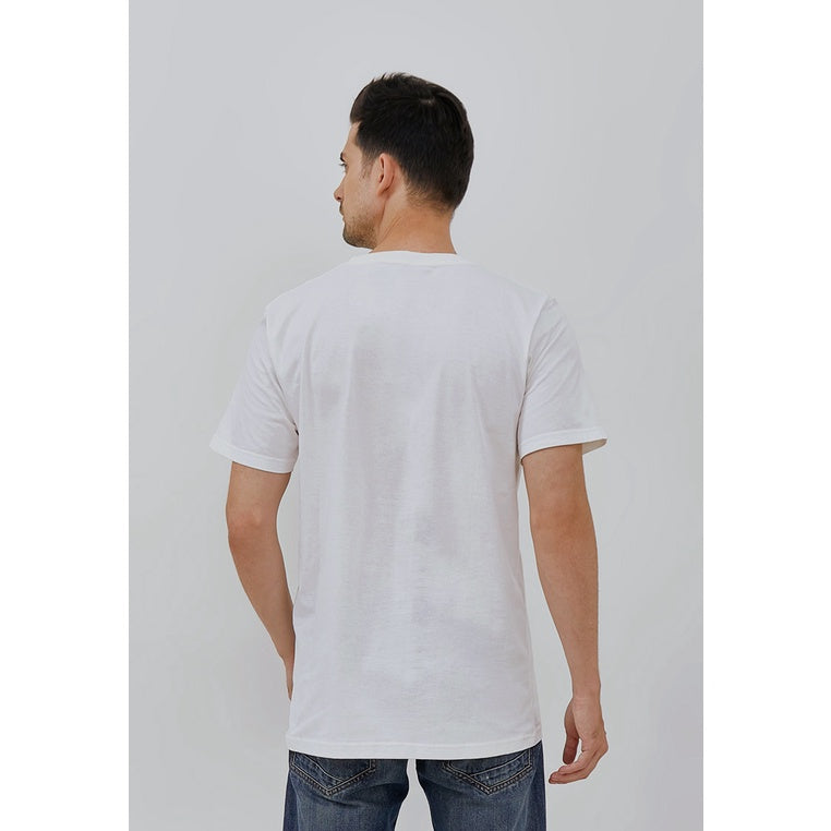 Woffi Man Kaos Pria - Reg Freedom T-Shirt White