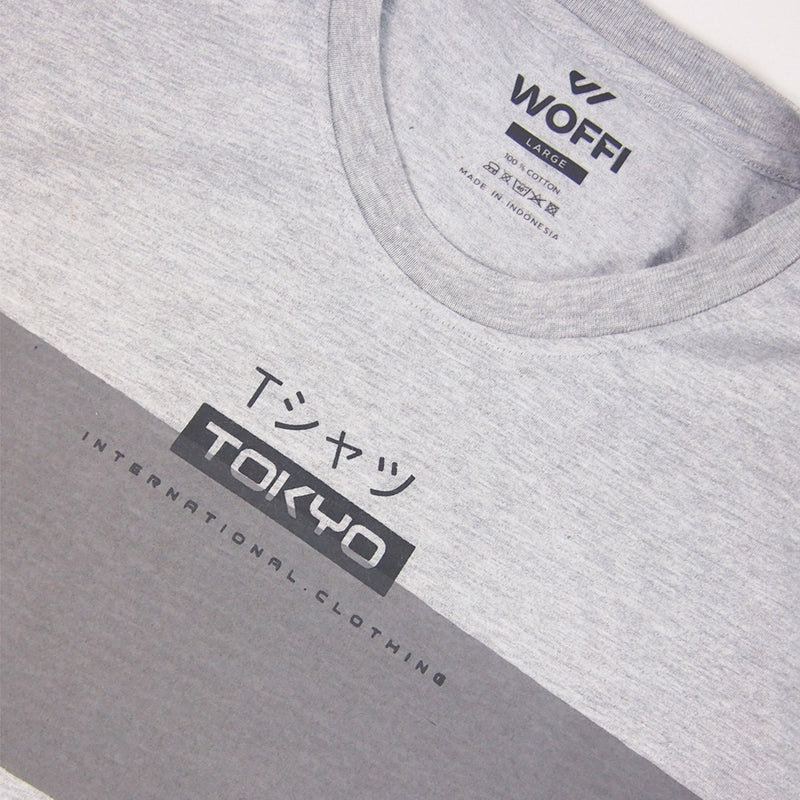 Woffi Man Kaos Pria - Tokyo International Long T-Shirt Navy