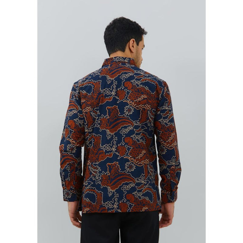 Woffi Man Kemeja Batik - Abinawa Regular Fit Cotton Long Print