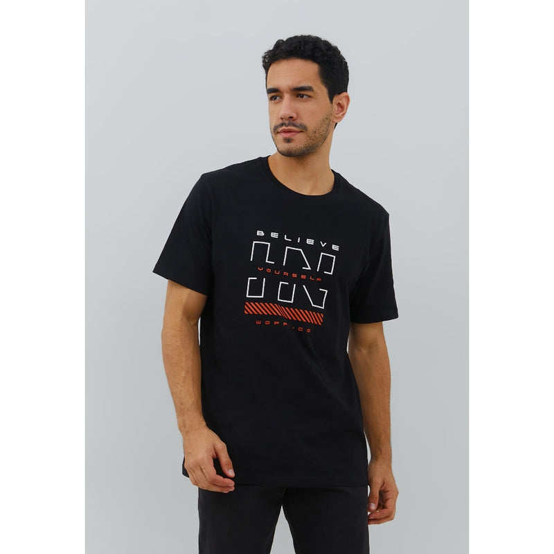 Woffi Man Kaos Pria - Believe T-Shirt